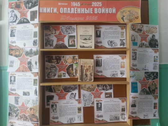 Иллюстративно - книжная выставка &amp;quot;Книги опаленные войной&amp;quot;.